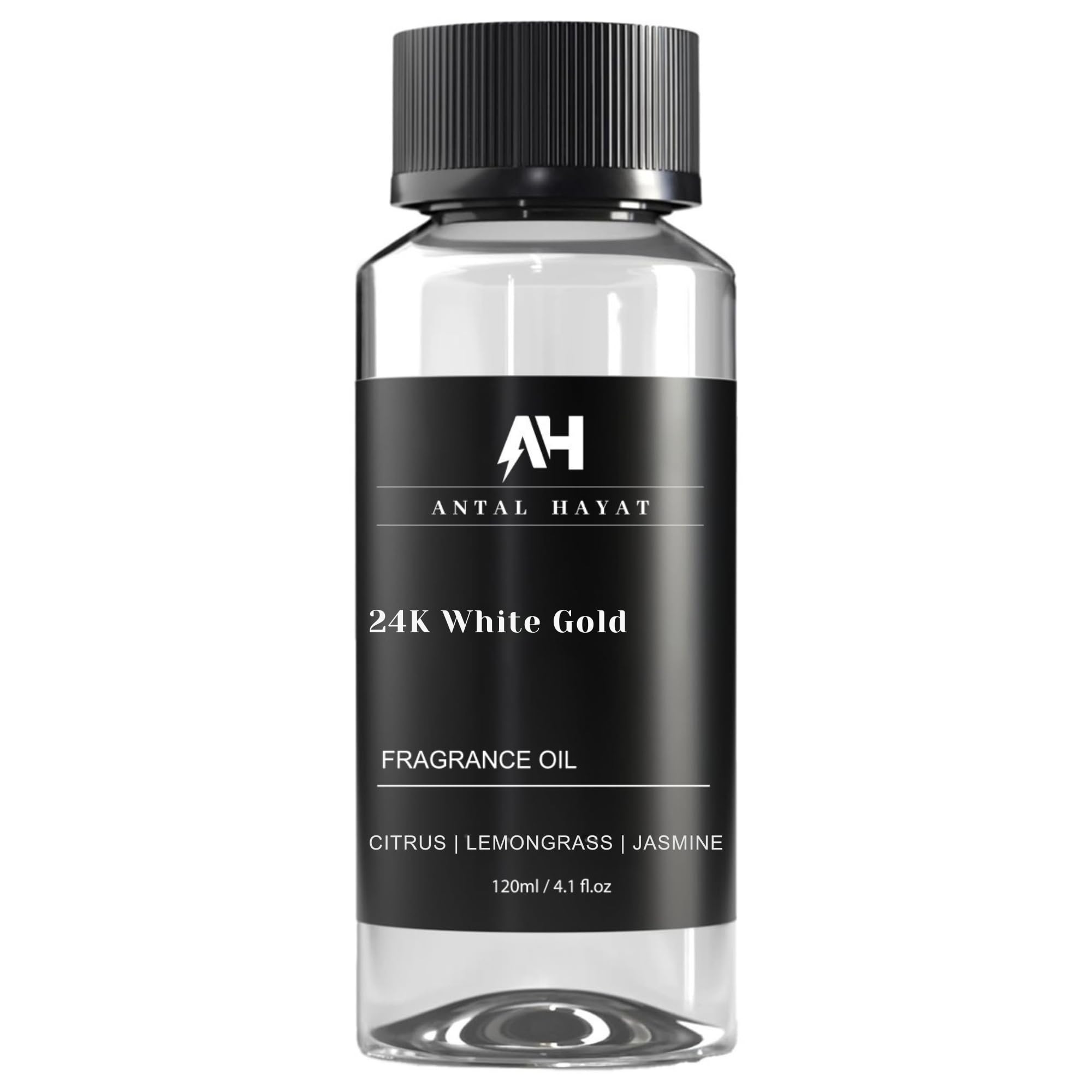 ANTAL HAYAT 24K diffuser oil bottle displaying luxury packaging for home scent