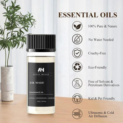 ANTAL HAYAT 24K Magic Diffuser Oil citrus-lemongrass notes fill a space.