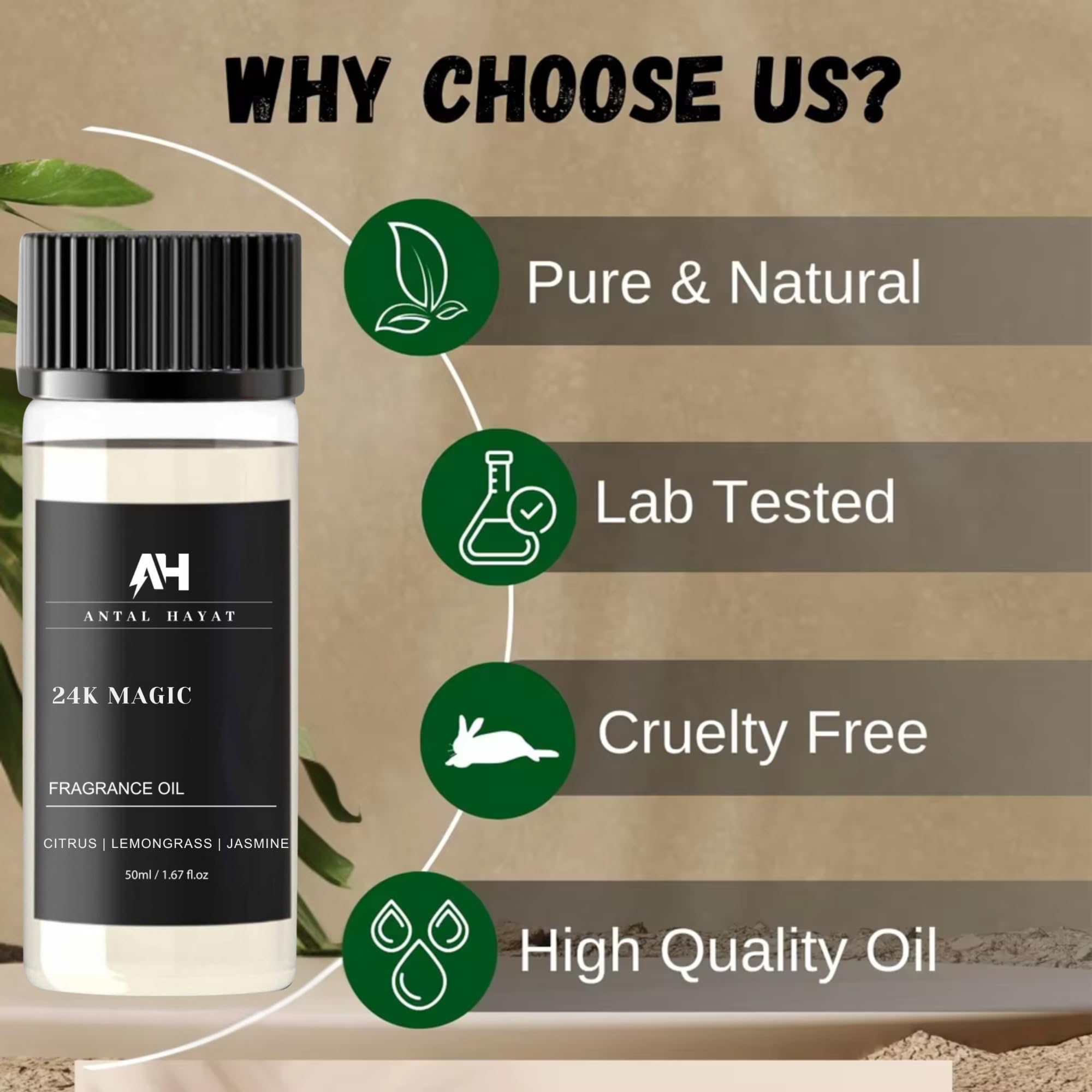 ANTAL HAYAT 24K Magic Diffuser Oil diffuser in room creating inviting hotel-inspired ambiance.