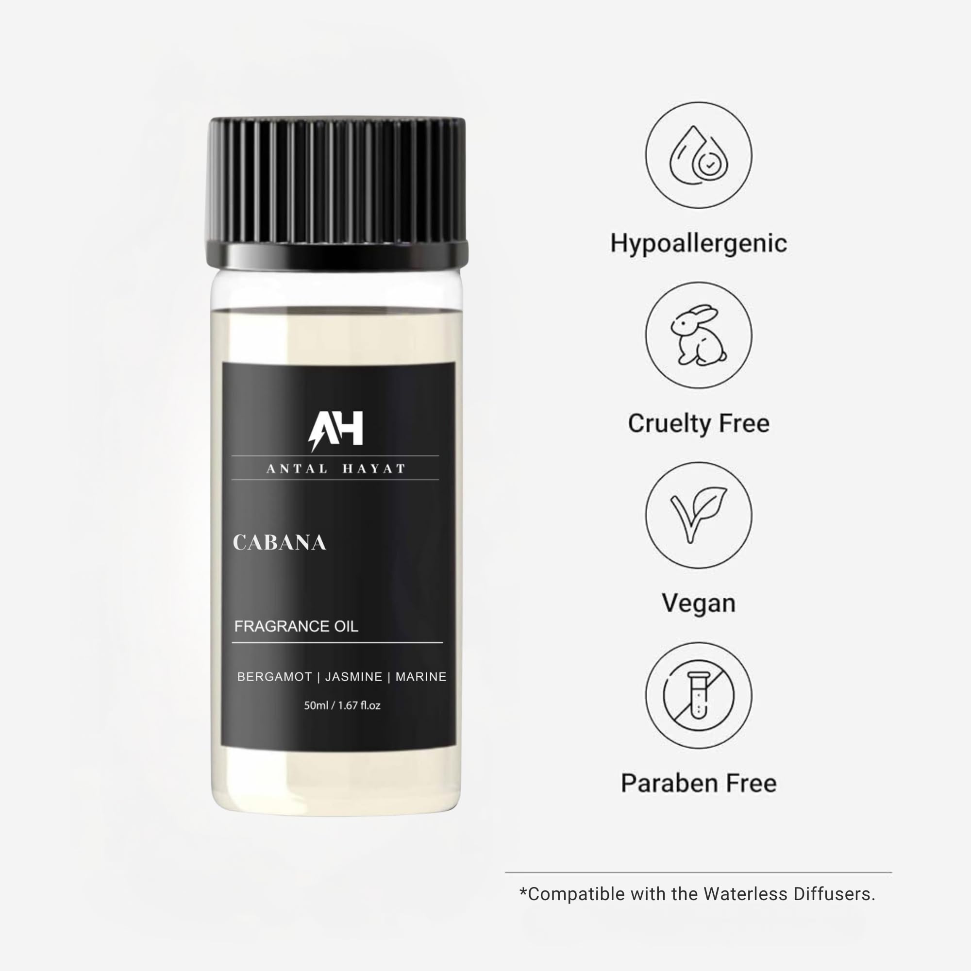 ANTAL HAYAT Cabana oil shows amber-musk base for warm, cozy spaces.