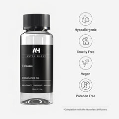 ANTAL HAYAT Cabana diffuser oil packaging shown as gift-ready packaging.