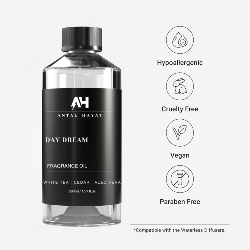 ANTAL HAYAT Day Dream diffuser oil diffuser-setup for luxurious home fragrance.