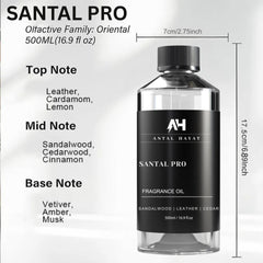 ANTAL HAYAT Santal diffuser oil shown in diffuser in use