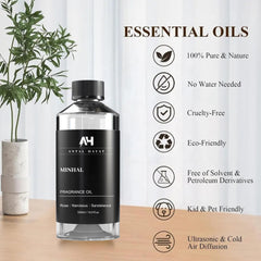ANTAL HAYAT Minhal patchouli bottle close-up for earthy luxury ambiance.