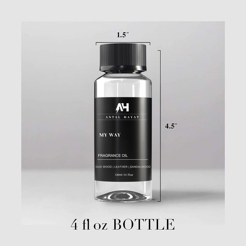 Room ambiance created by My Way diffuser oil with leather and sandalwood notes.