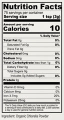 Anthony's Chlorella powder sprinkled on desserts for natural color