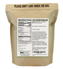 Anthony's Organic Chlorella Powder added to juice for daily greens