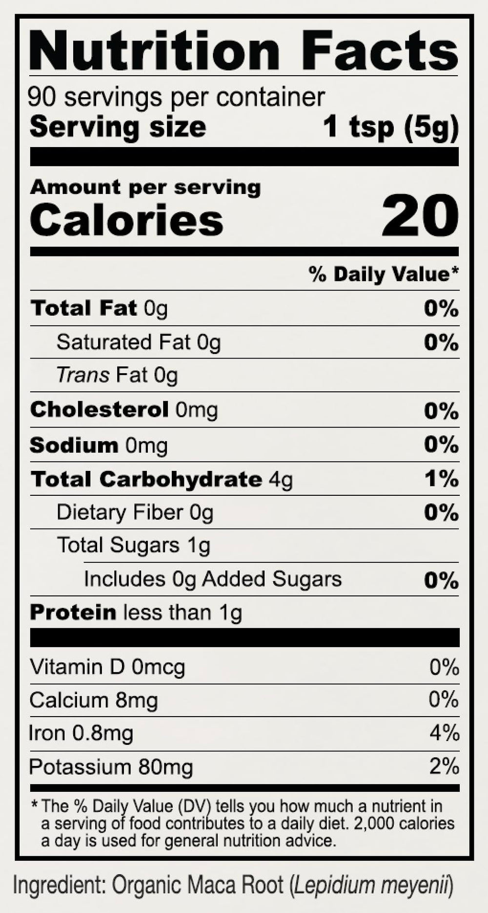 Anthony's Organic Maca label highlights gluten-free and non-GMO quality
