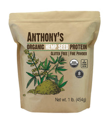 Anthony's proteina de cáñamo en envase de 1 lb para uso diario