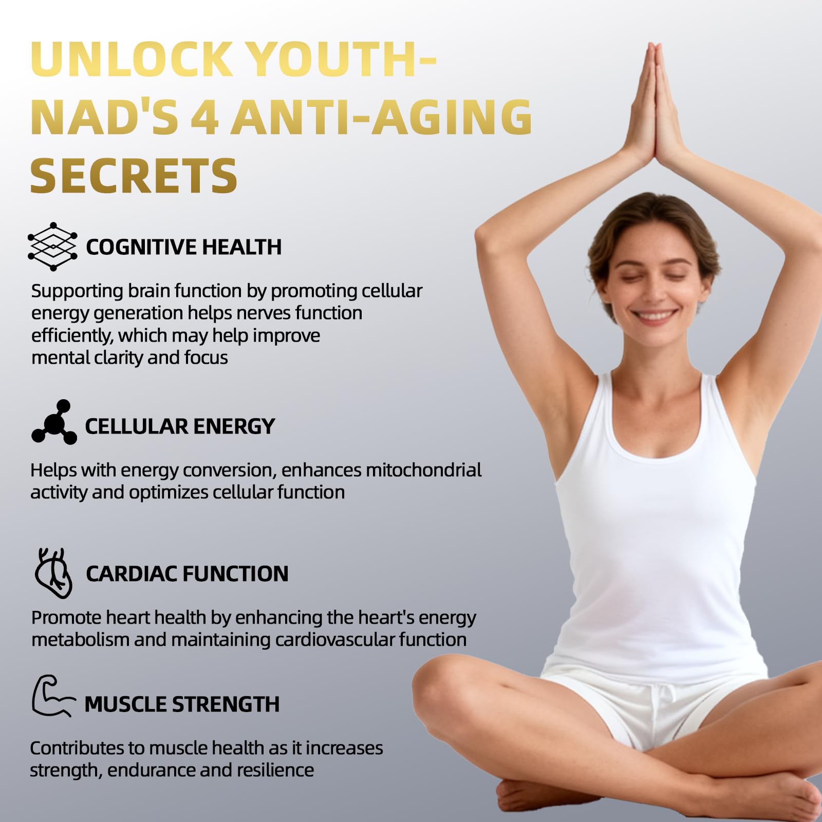 ANTIAGING SUPPORT liposomal NAD delivery highlights enhanced absorption.