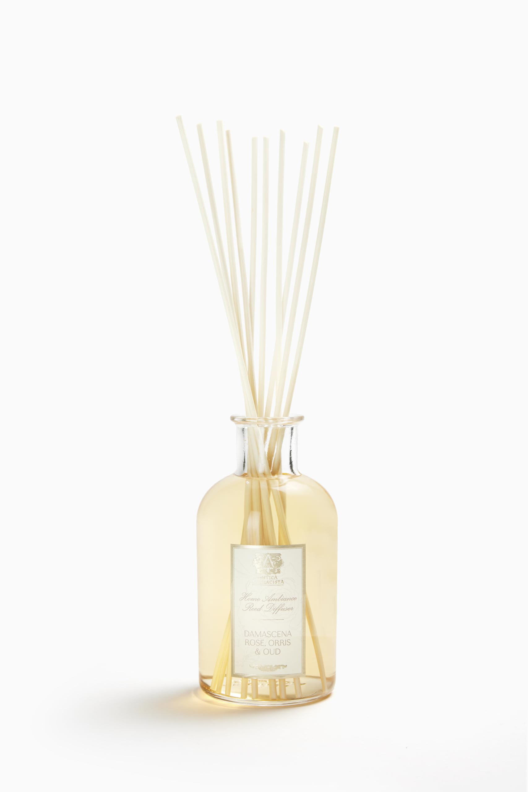 Antica Farmacista Damascena Rose diffuser bottle for long-lasting elegant fragrance in the living room
