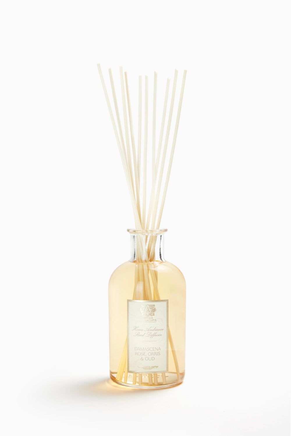 Antica Farmacista Damascena Rose diffuser bottle for long-lasting elegant fragrance in the living room