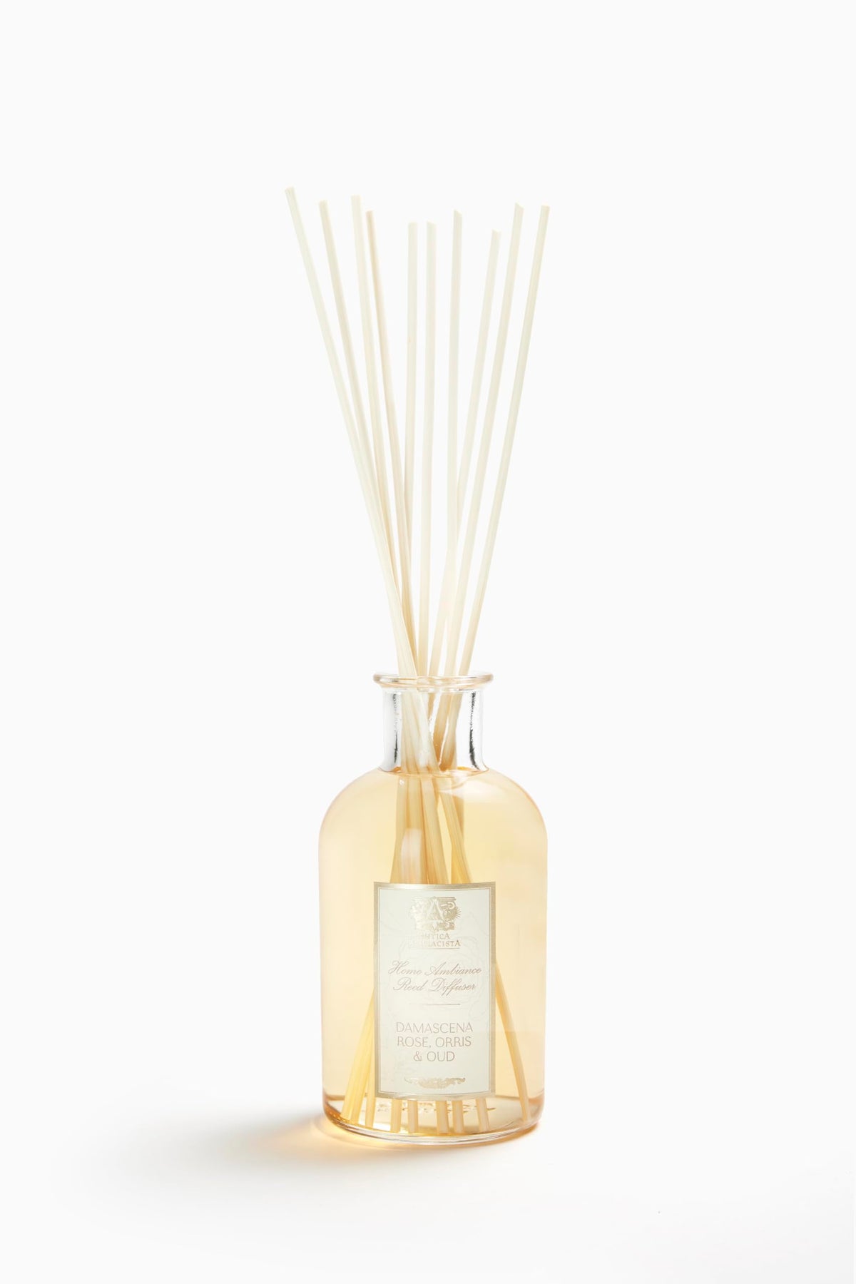 Antica Farmacista Damascena Rose diffuser bottle for long-lasting elegant fragrance in the living room