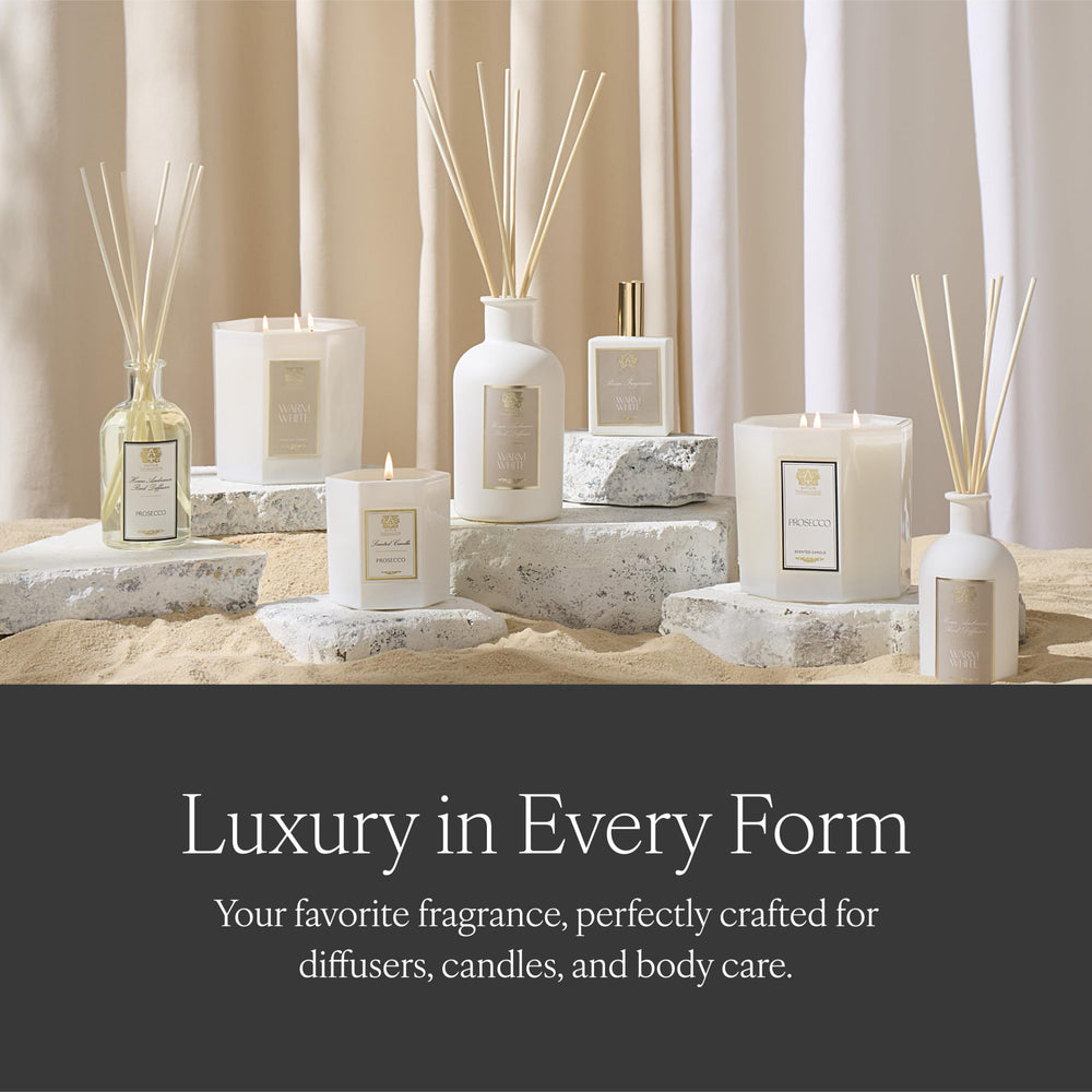 Antica Farmacista Fragrance notes close-up with warm white character.