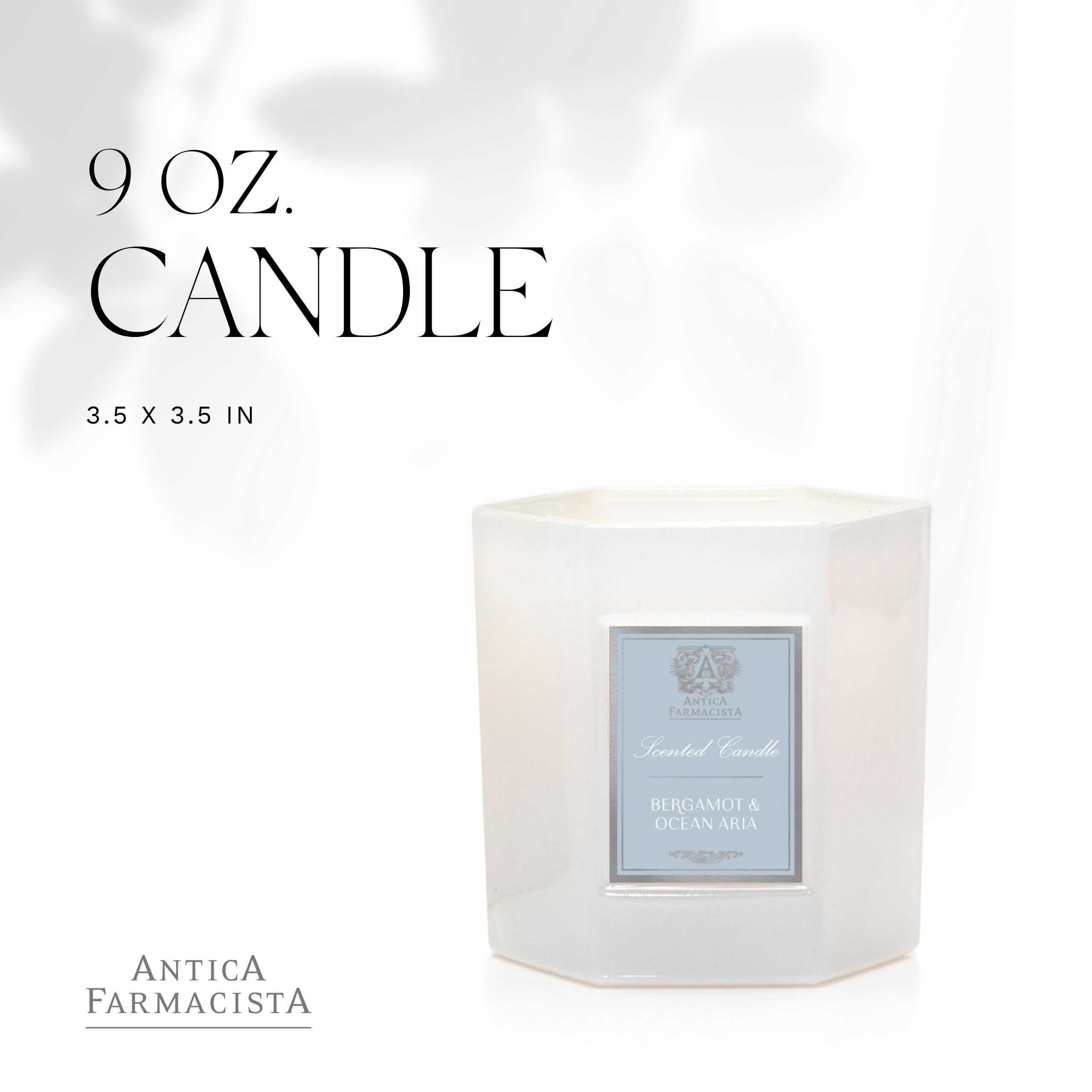 Antica Farmacista fragrance notes of jasmine and lavender brighten spaces.
