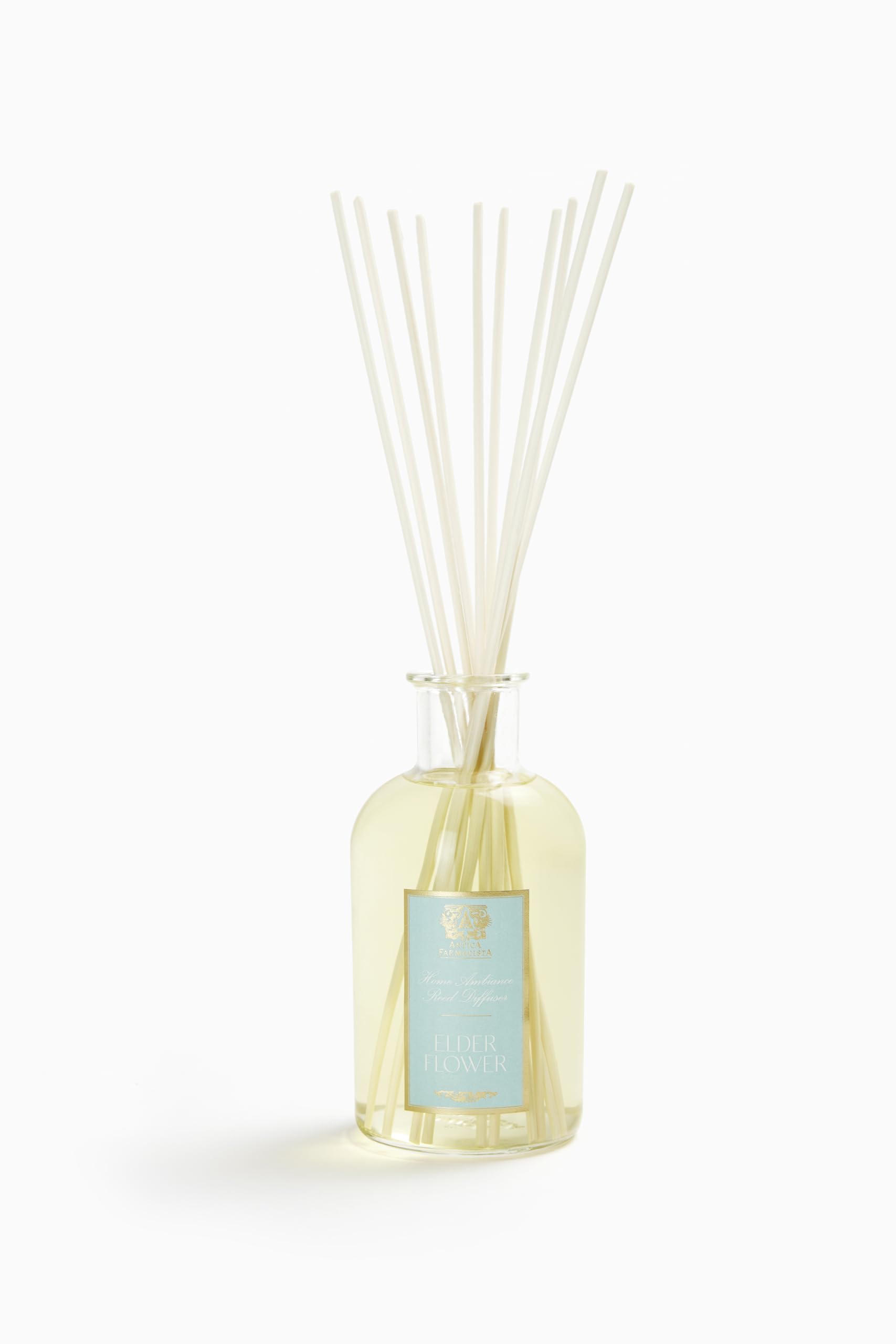 Antica Farmacista Home Ambiance Diffuser bottle with elderflower scent for a long-lasting home aroma.
