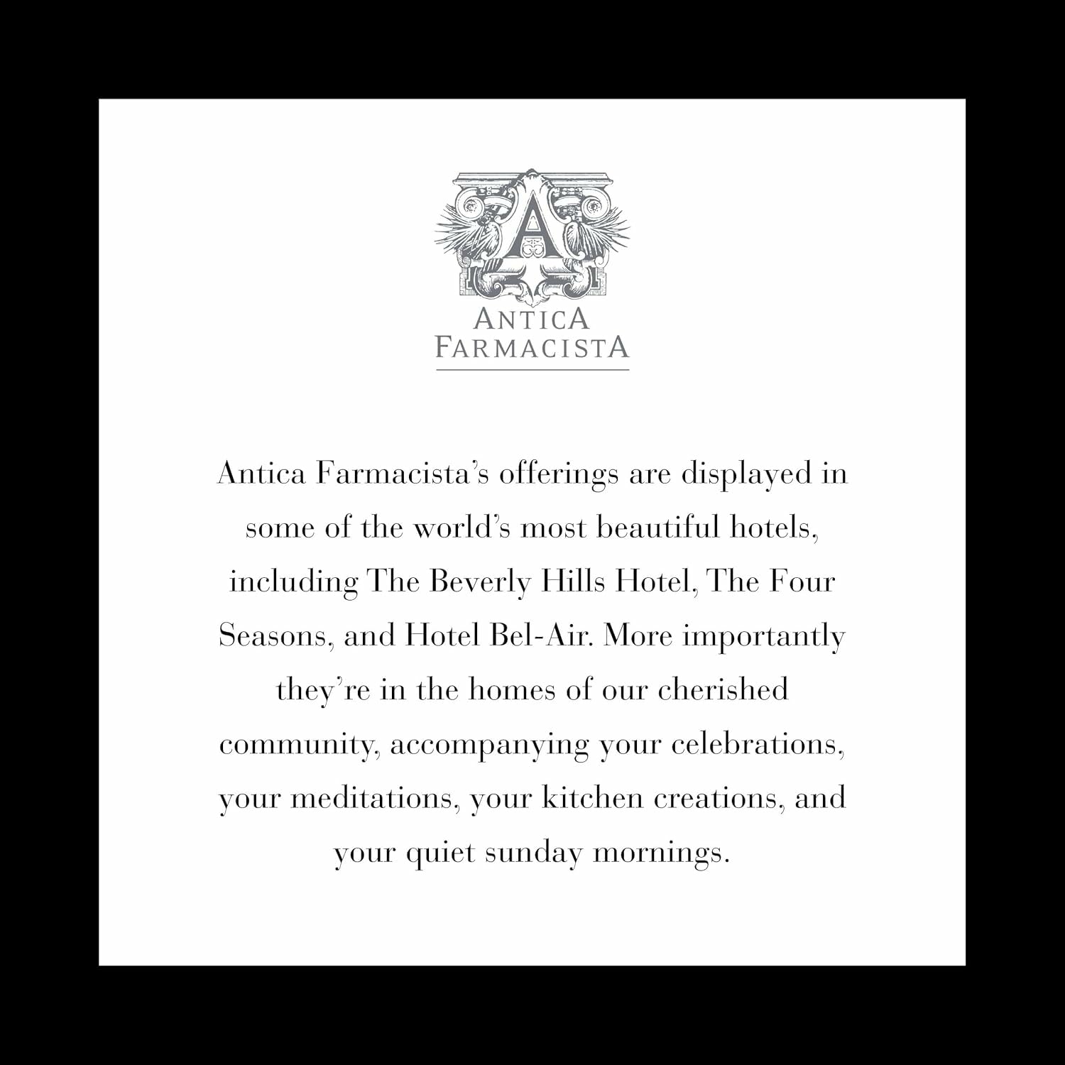 Antica Farmacista candle burn delivers long-lasting fragrance for living spaces.