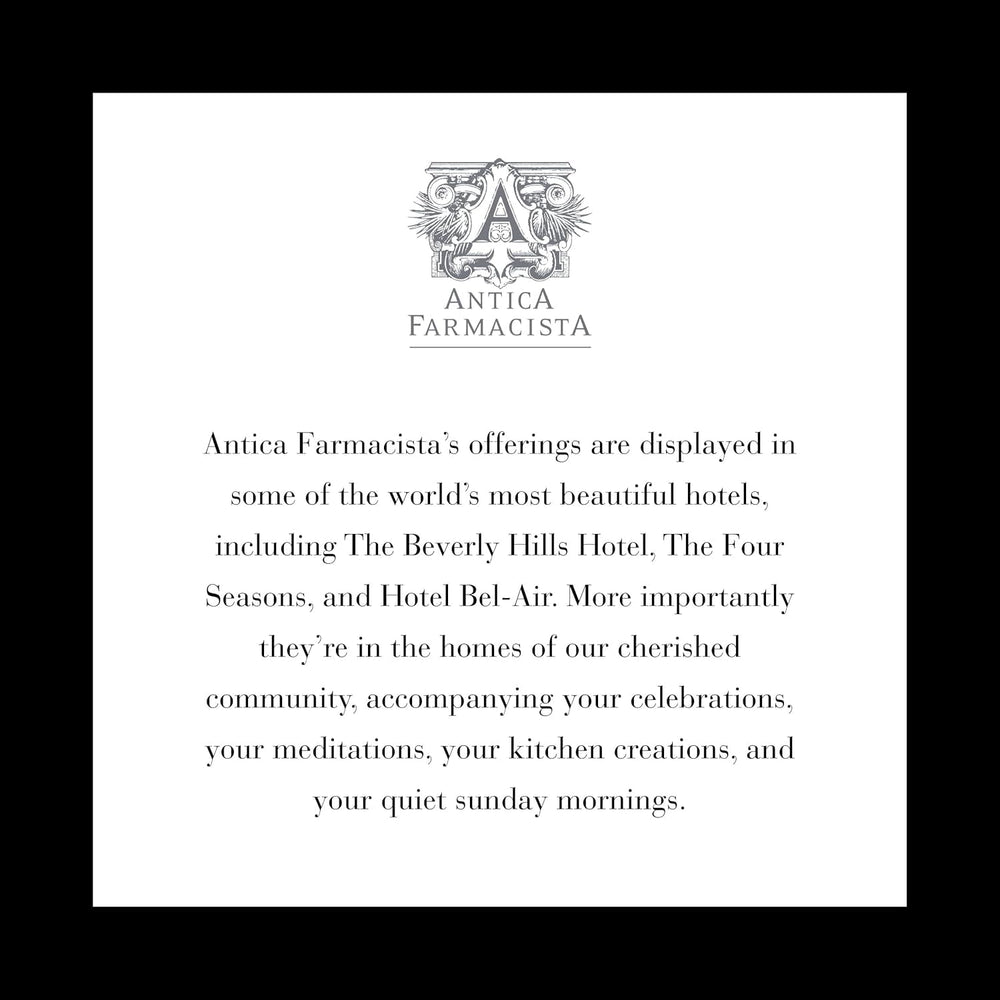 Antica Farmacista gift-ready setup inspires thoughtful housewarming gifts.