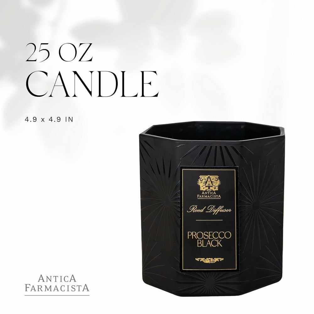 Antica Farmacista scent notes reveal satsuma mandarin and black currant for a vibrant fragrance.