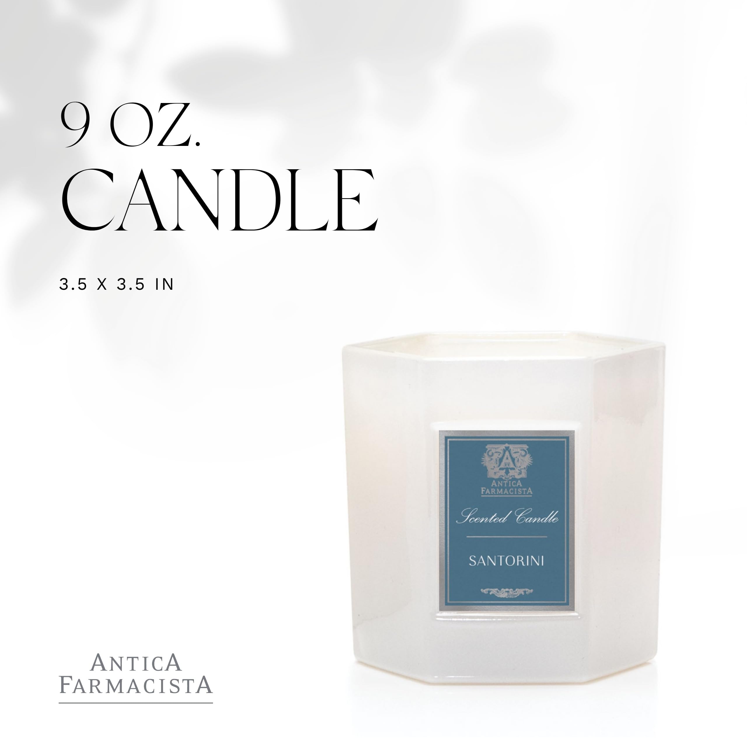 Antica Farmacista Santorini candle close-up with bergamot and verbena notes