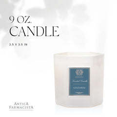 Antica Farmacista Santorini candle close-up with bergamot and verbena notes