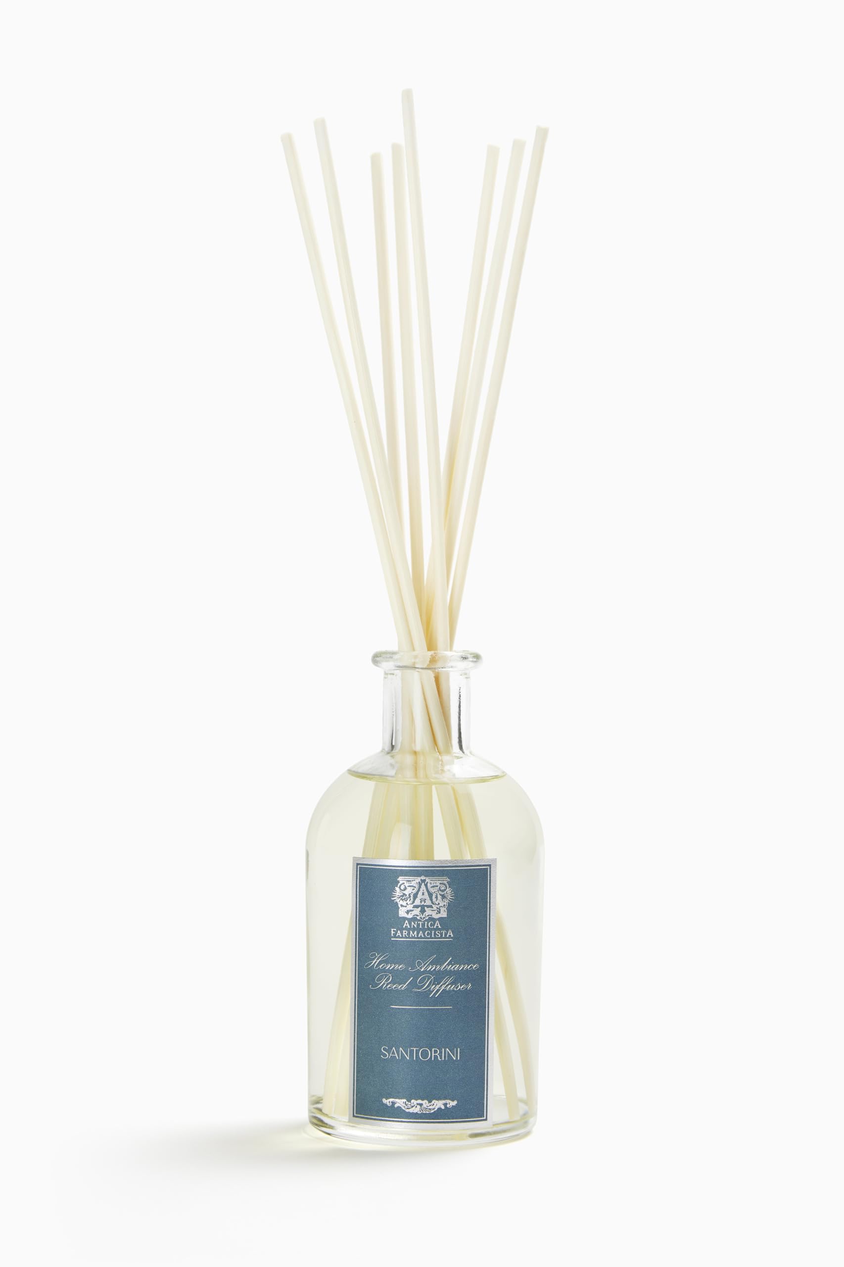 Antica Farmacista Santorini diffuser bottle for elegant home ambiance and long-lasting scent.
