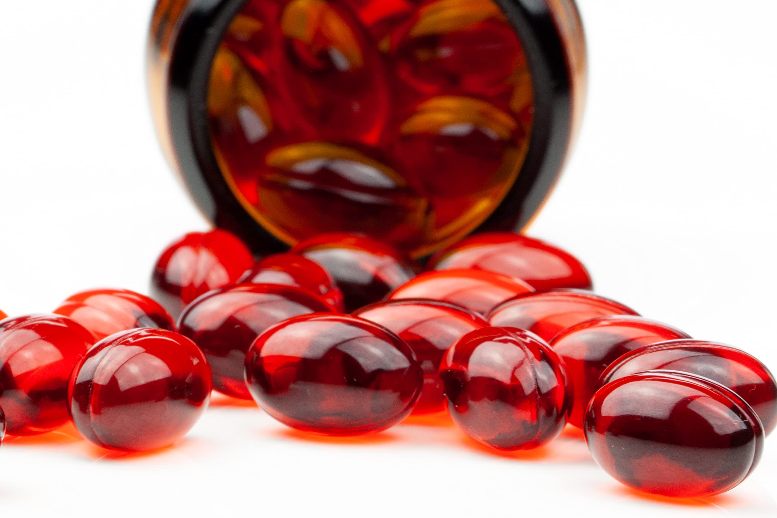 Antler Farms astaxanthin softgel visual indicating antioxidant support.