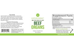 Antler Farms Beef Liver capsules close-up for nutrient-dense daily support