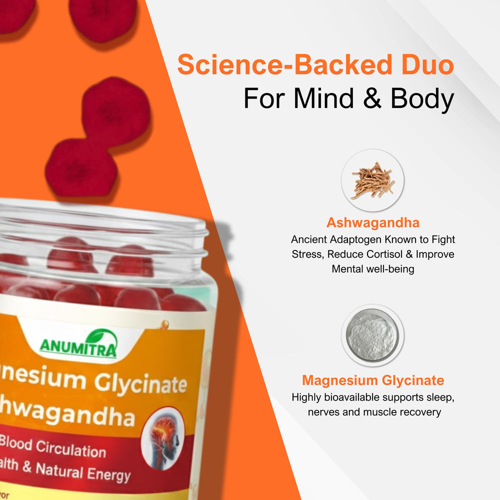 ANUMITRA two gummies daily serving for calm.