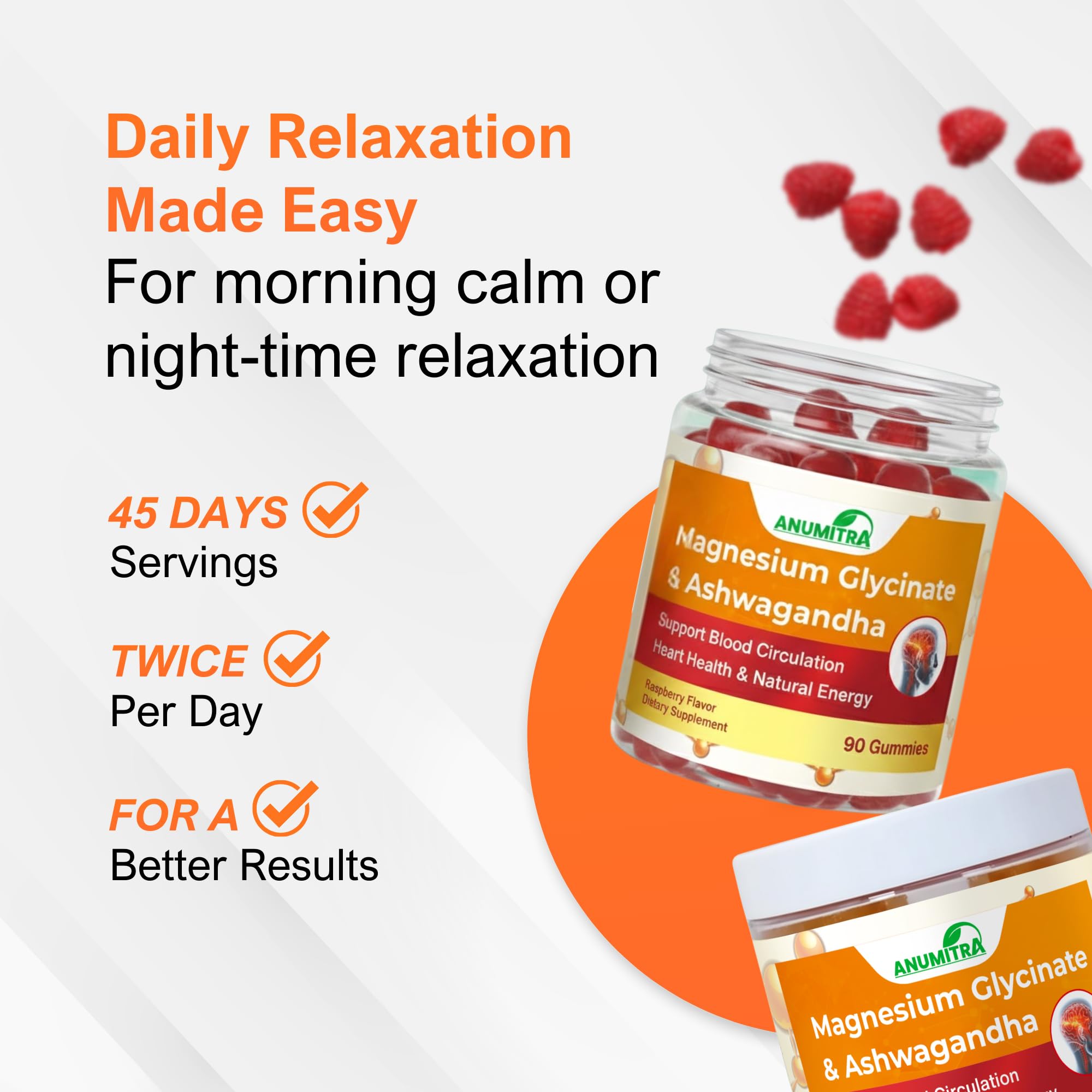 ANUMITRA natural raspberry flavor without artificial additives.