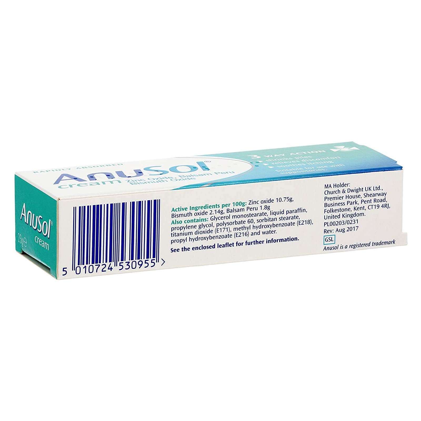 Anusol Cream rectal nozzle image for precise application