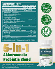 Anven Health Akkermansia muciniphila capsules emphasizing gut barrier and digestion.