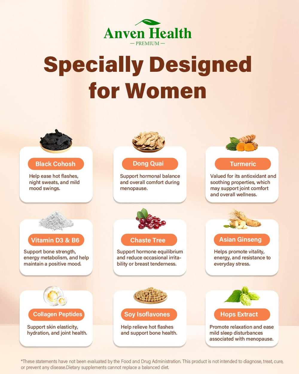 Anven Health collagen showing skin and joint care benefits