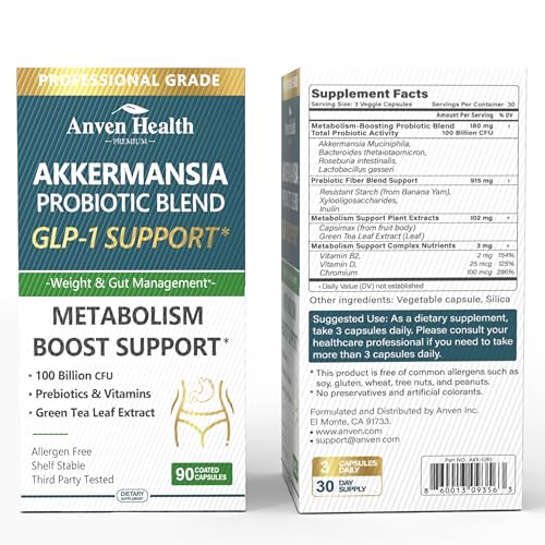 Anven Health GLP-1 bottle label close-up, highlighting non-GMO formula.