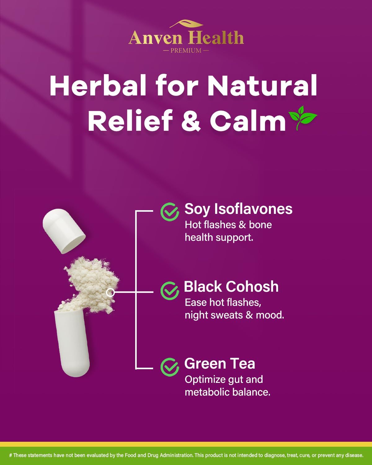 Anven Health Menopause Prebiotic fiber vial supports digestion.