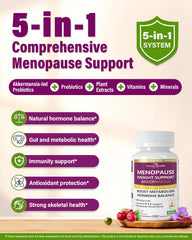 Anven Health Menopause Soy Isoflavones highlights hormone balance.
