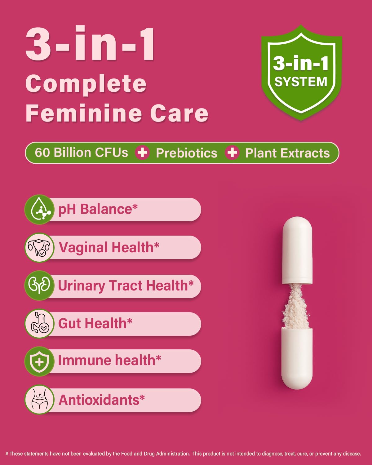 Anven Health Probiotics bottle cap highlighting vegan and Non-GMO attributes