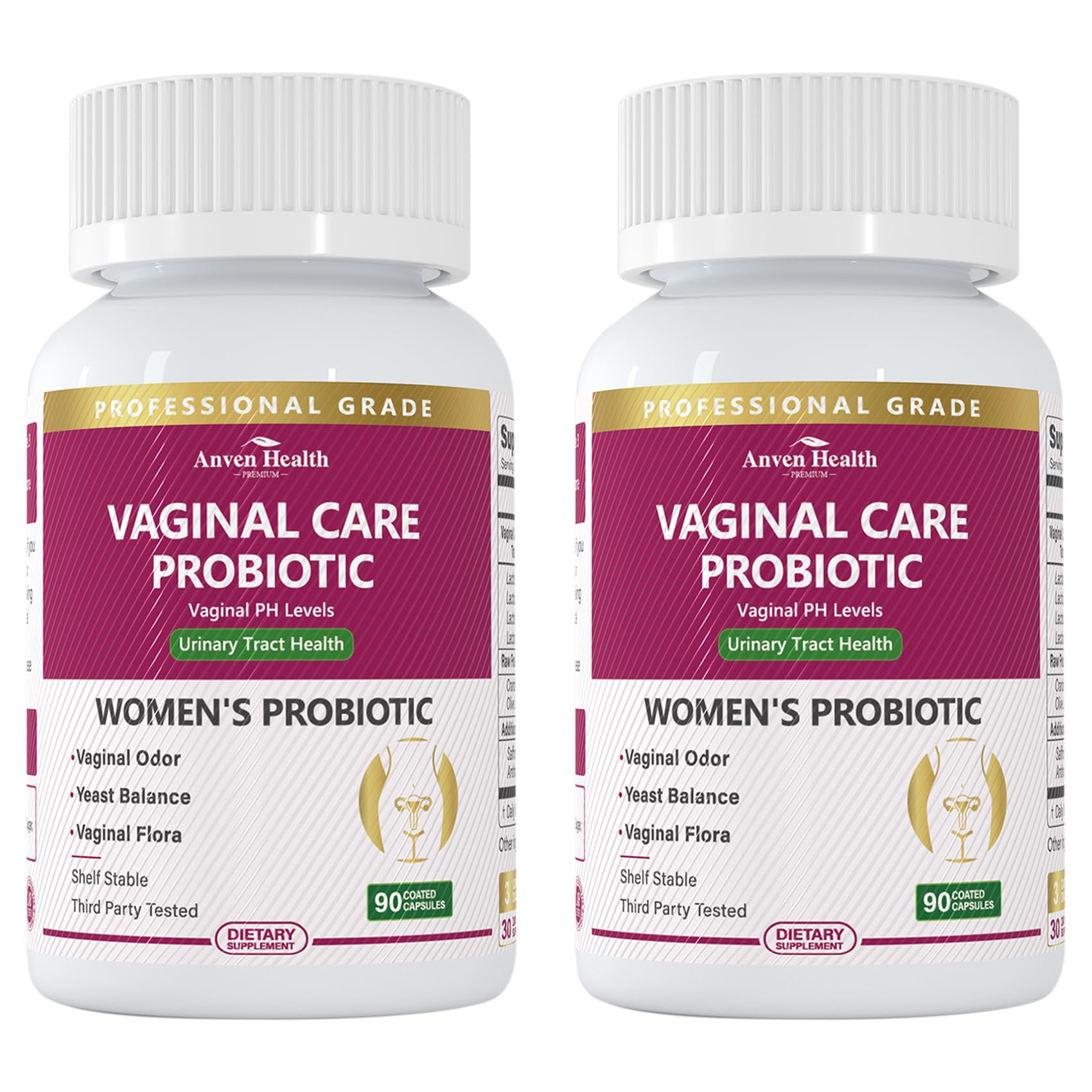 Anven Health vaginal probiotics capsules supporting balanced flora and pH balance
