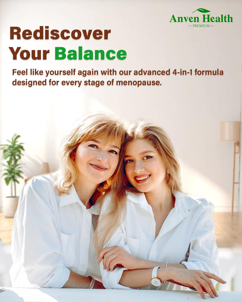 Anven Health Vitamin D3 and B6 tablets arranged for bone and energy support