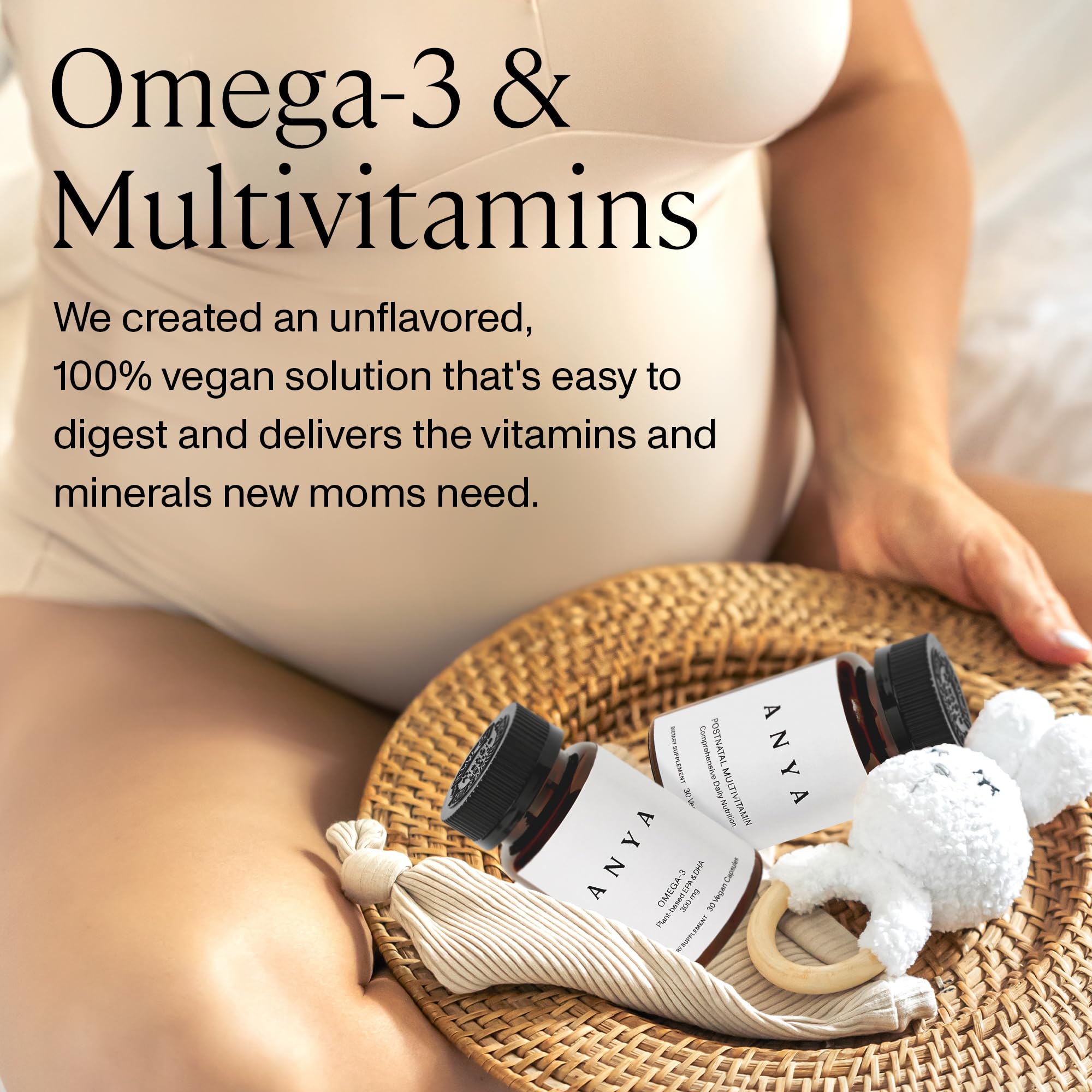 ANYA organic lactation tea bags steaming cup suggesting soothing ritual for milk production.