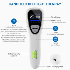 Anyork handheld near-infrared light device for targeted home therapy.