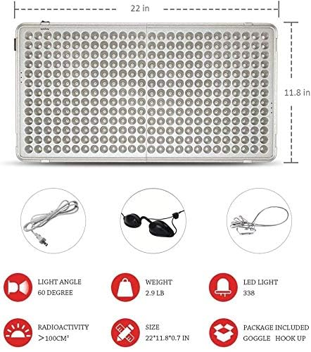 Anyork red light panel designed for skin care and pore minimization
