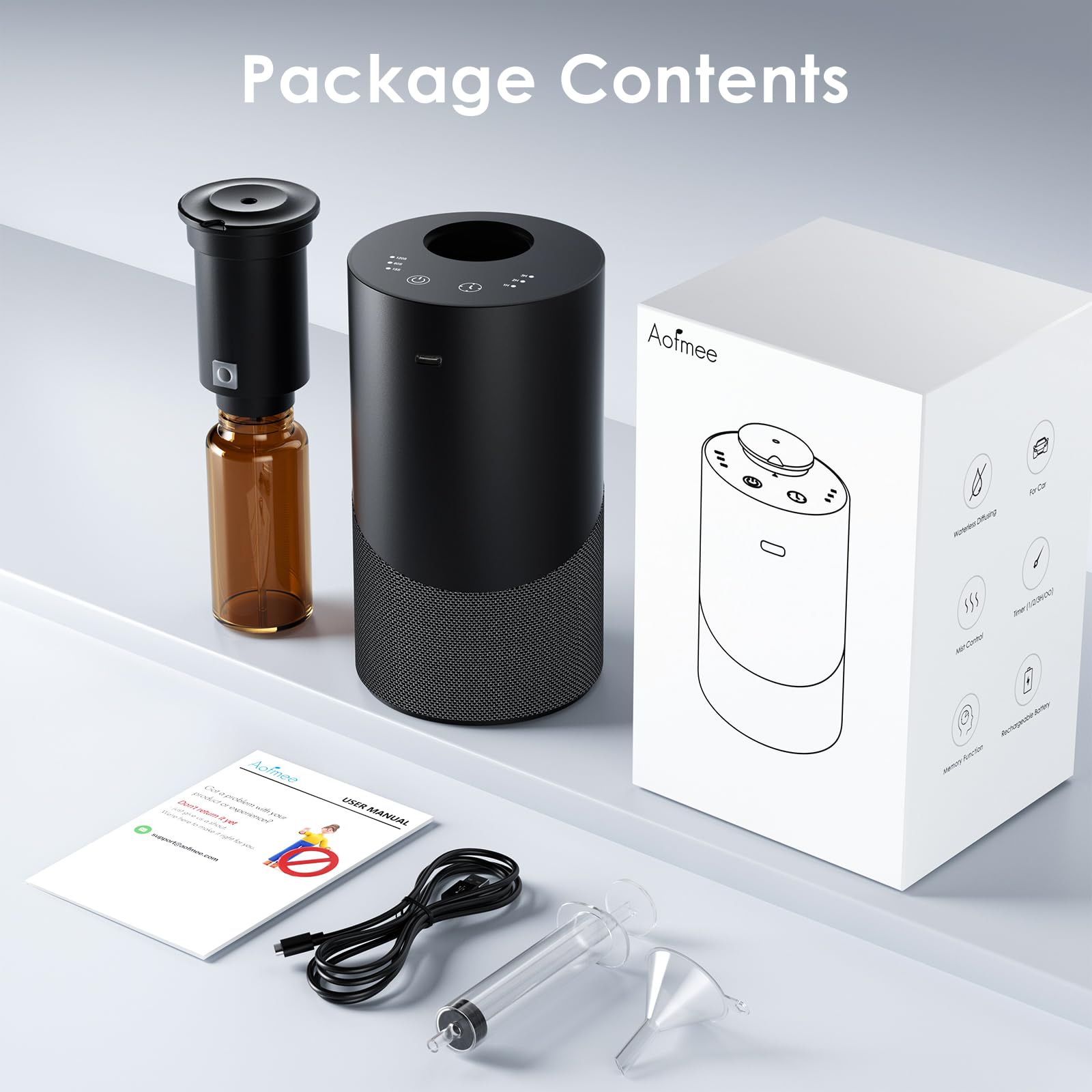 Aofmee 20ml refill bottle enables easy, mess-free refills.