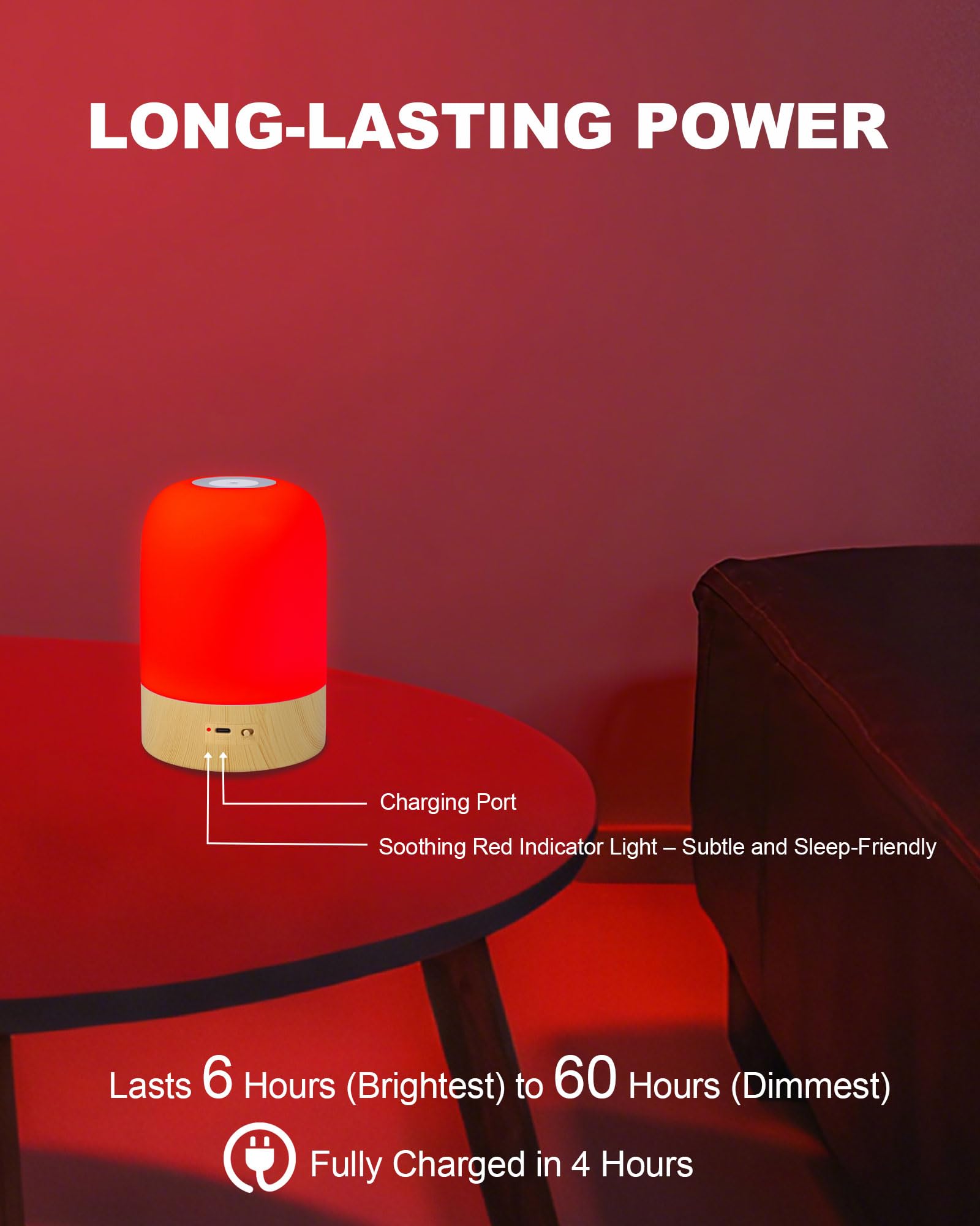 Aoife compact sleep lamp suitable for bedside or nursery