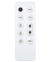 Aoife Red Egg Lamp remote control for easy brightness adjustment and mood lighting.