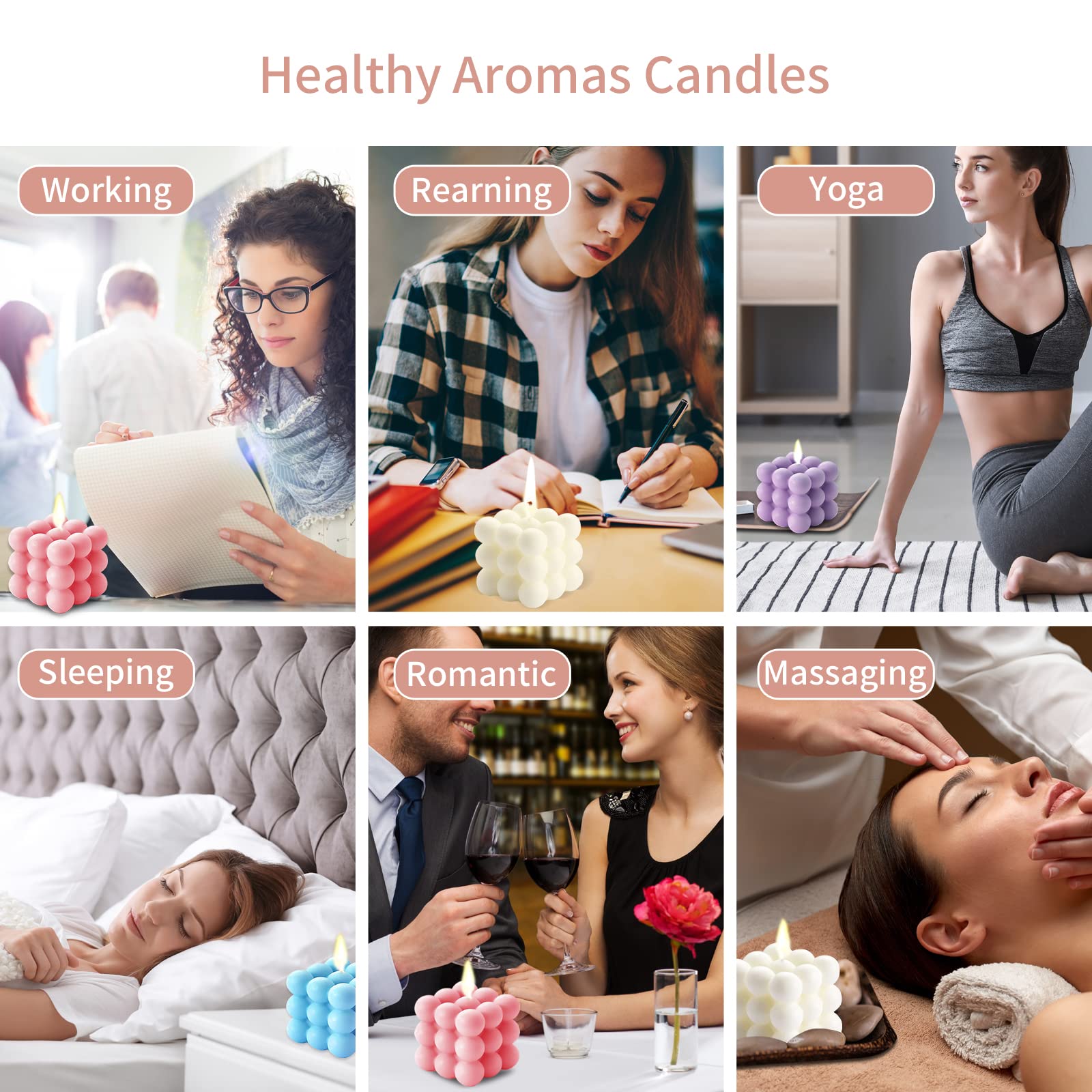 Aokala bubble candle gift box signals a thoughtful present option.