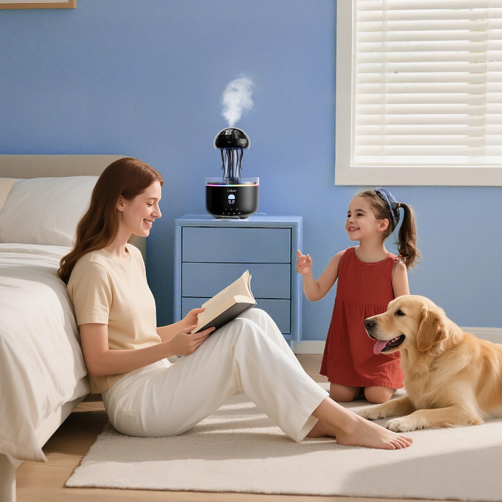 Aokvi Jellyfish Diffuser silhouette showcasing elegant decor-friendly design
