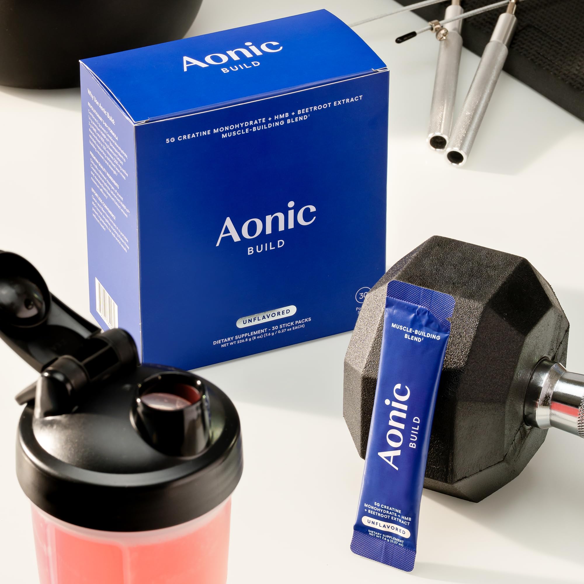 AONIC Build for daily use, pre- or post-workout fueling.