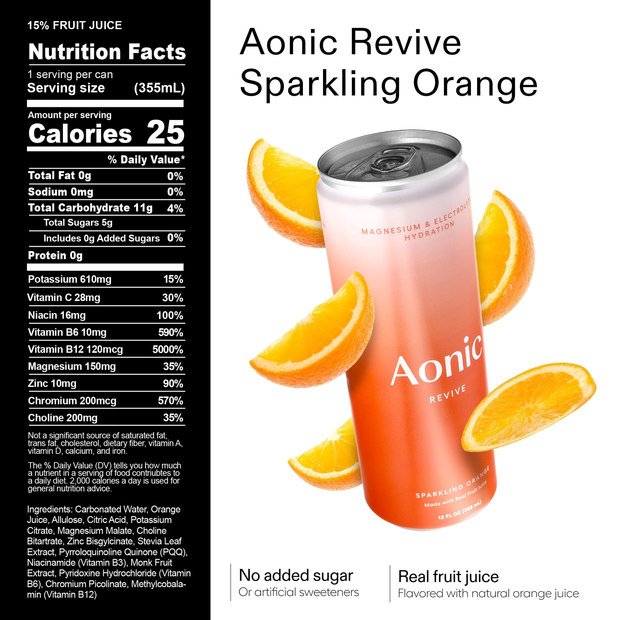 AONIC Revive variety-pack display highlights four flavors for wellness