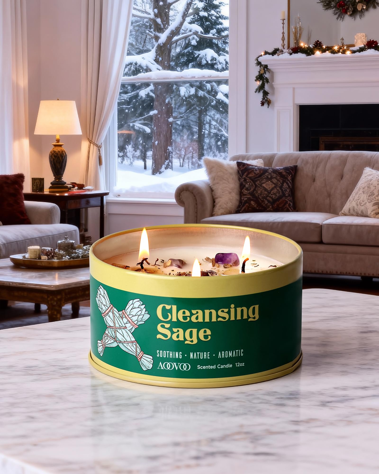 AOOVOO Gift-ready candle suitable for birthdays, holidays, and new homes.